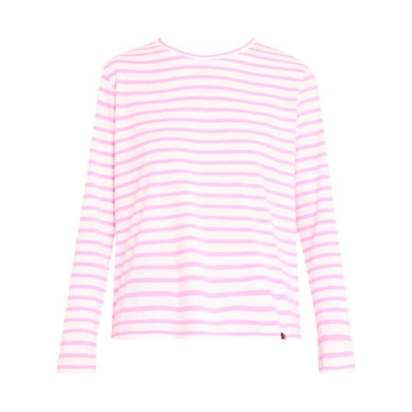 KULE Pink Stripe The Modern Long Sleeve Top XXL 100% Cotton Breton Classic Tee - Picture 3 of 16